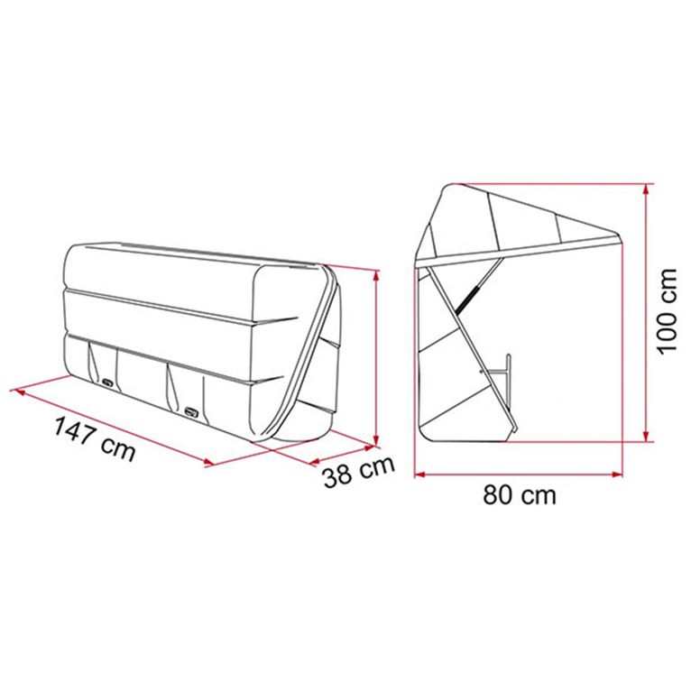 fiamma ultra-box 360 baule posteriore per carry-bike 360 litri