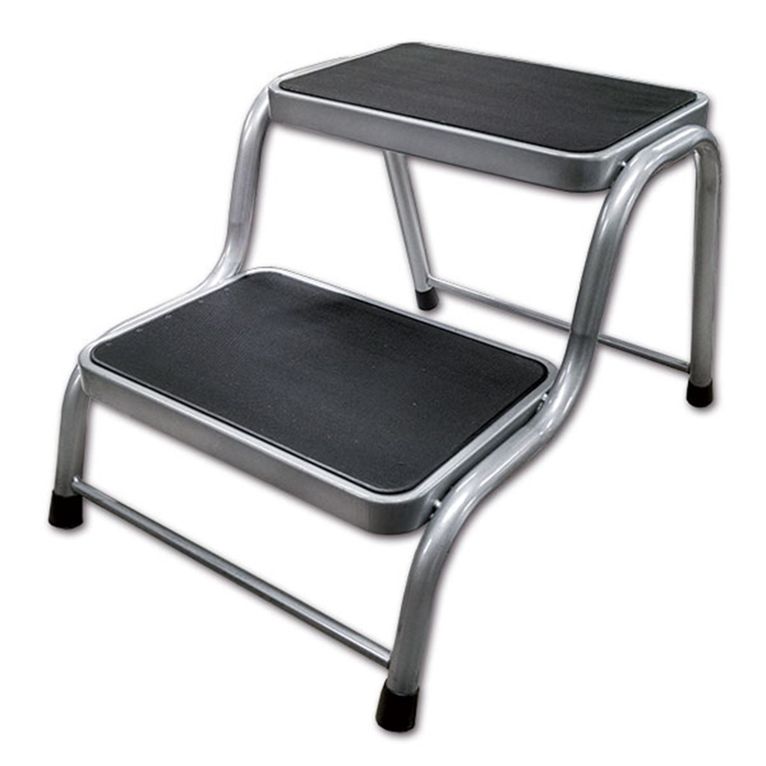 gradino doppio in acciaio • 43 x 63 x 38 cm