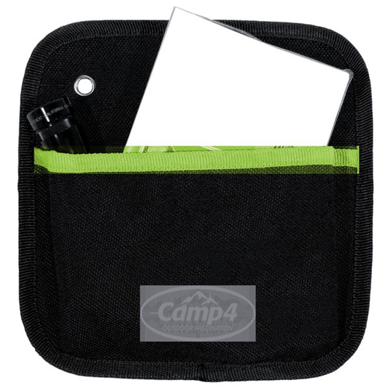 organizer tessa 1, 1 tasca, 20x20 cm nero/lime - camp4