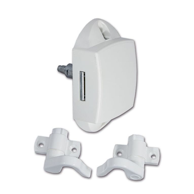 push-lock unilaterale - bianco - con ganci
