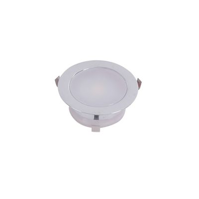 SPOT PIATTO IP68 0.4W CROMATO 3000K