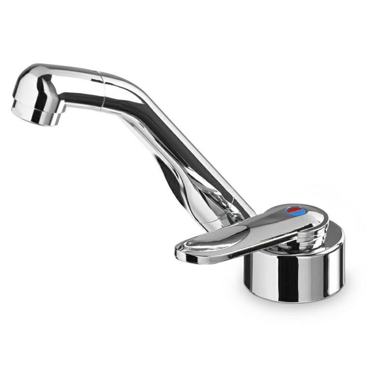 rubinetto ac539 in plastica cromato per foro ø 33 mm