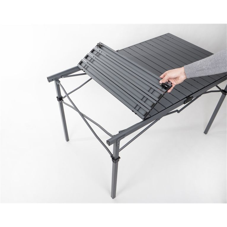 tavolo da campeggio rauma ii 119x70 cm antracite - camp4