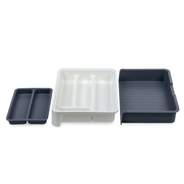 portaposate slide pp bianco/antracite 40x31,5x6 cm