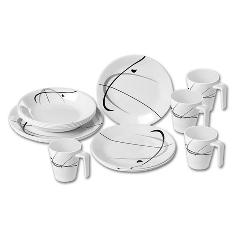 set stoviglie melamina serenade • 16 pz - brunner