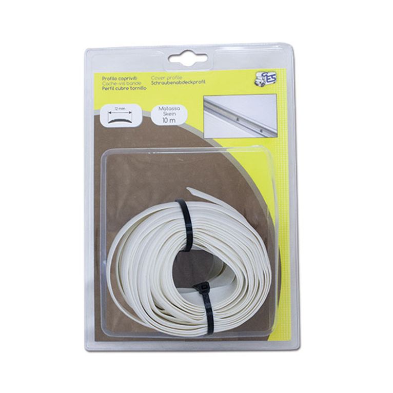 profilo copriviti bianco • 10 m • blister