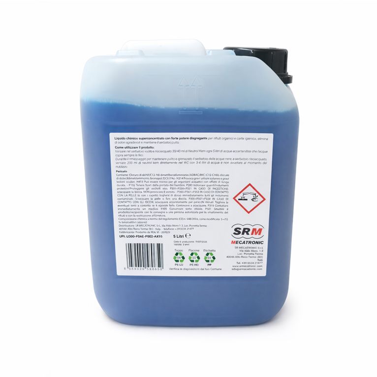 disgregante neutrol kem strong srm k line 5 litri per wc chimici