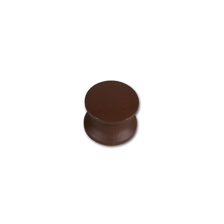 pulsante marrone