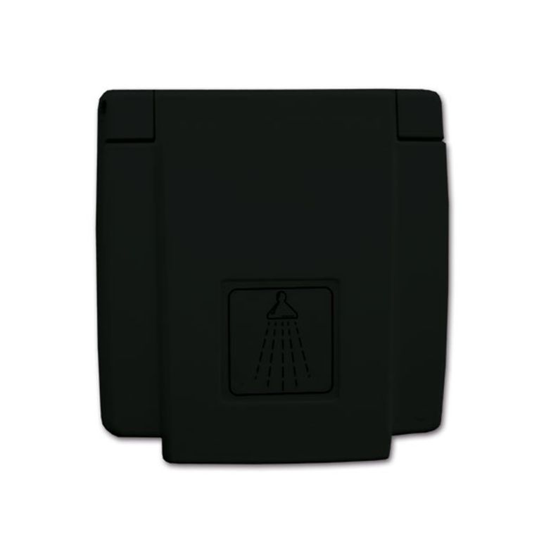 doccia esterna nera attacco rapido • 150 cm