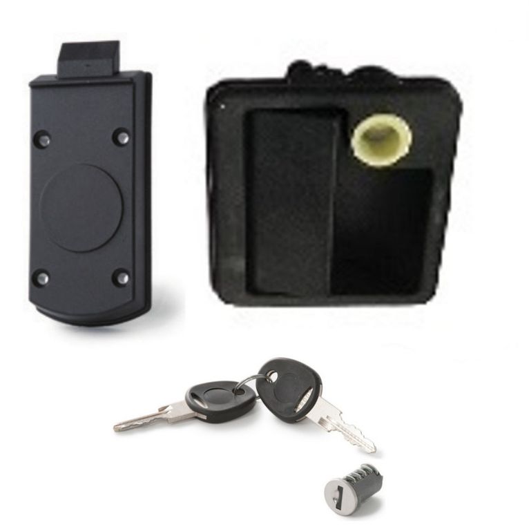 kit serratura per portellone nero,