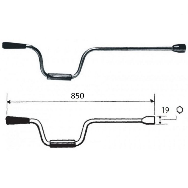 girobacchino 19mm l=85 cm