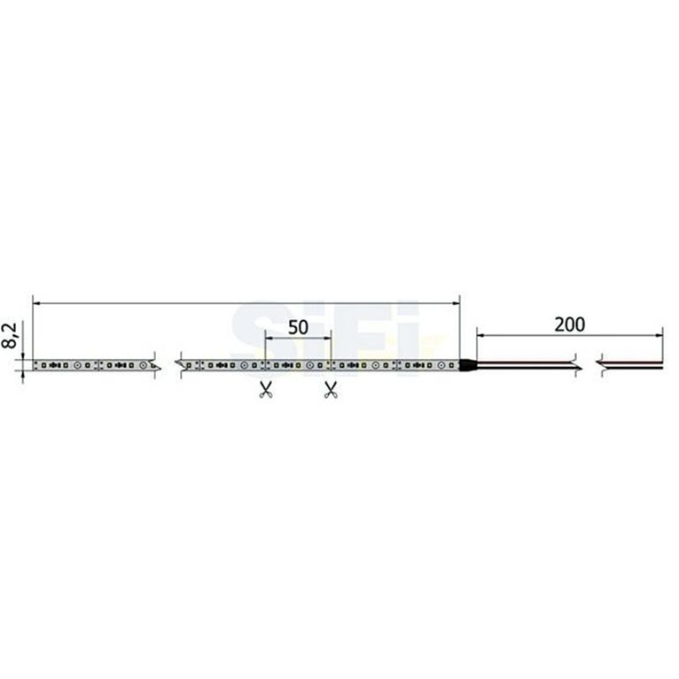 strip gs 2835 60led/m 12v 6500°k ip65 - ofolux