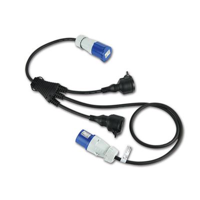 Prolunga CEE M / F • 2 prese Schuko IP44