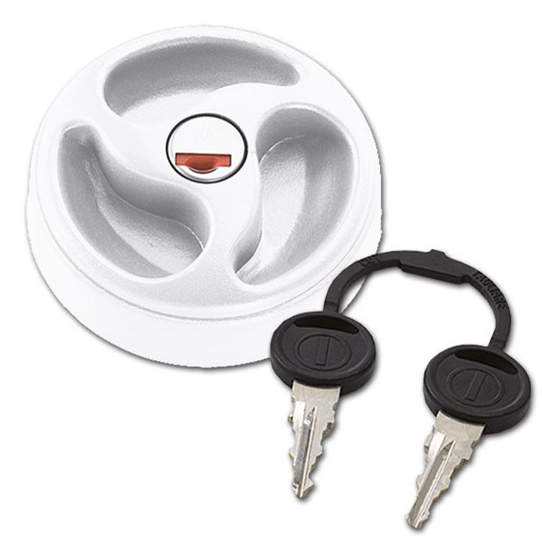 tappo 3 razze zadi con cilindretto - bianco