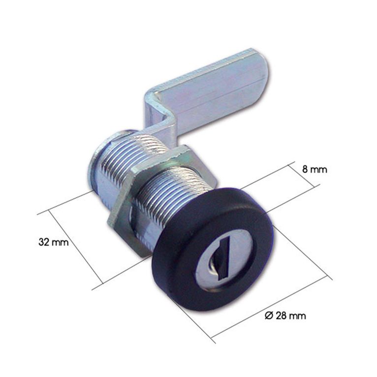 serratura 1035 in metallo - coppia chiavi