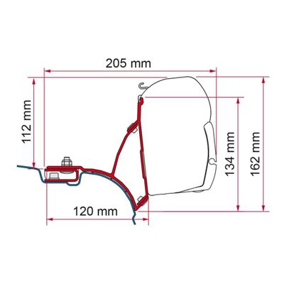 KIT VW T5/T6 TRANSPORTER/MULTIVAN - DB (F45) - Fiamma