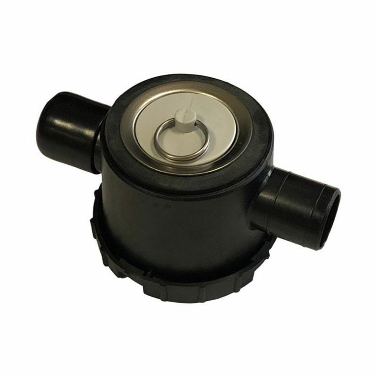 sifone con attacco supplementare con filtro 39 mm. e tap
