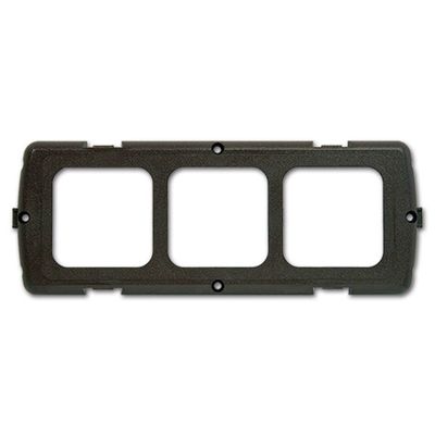 Placca supporto 3 moduli • grigio