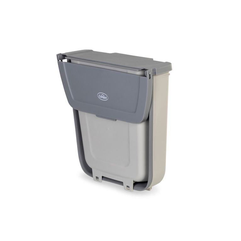 pattumiera pieghevole 10 l grigio/antracite - camp4