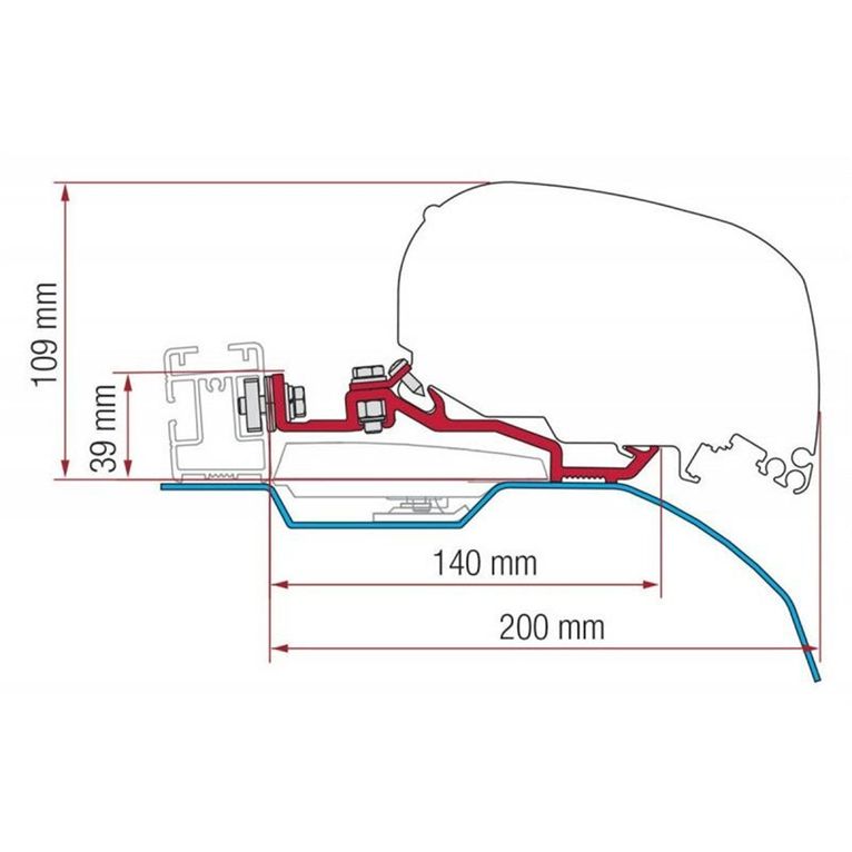 kit smart clamp ducato f80s - fiamma