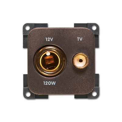 Presa 12 V DIN • TV • marrone - CBE