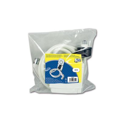 Doccia esterna bianca attacco rapido • 200 cm • sacchett