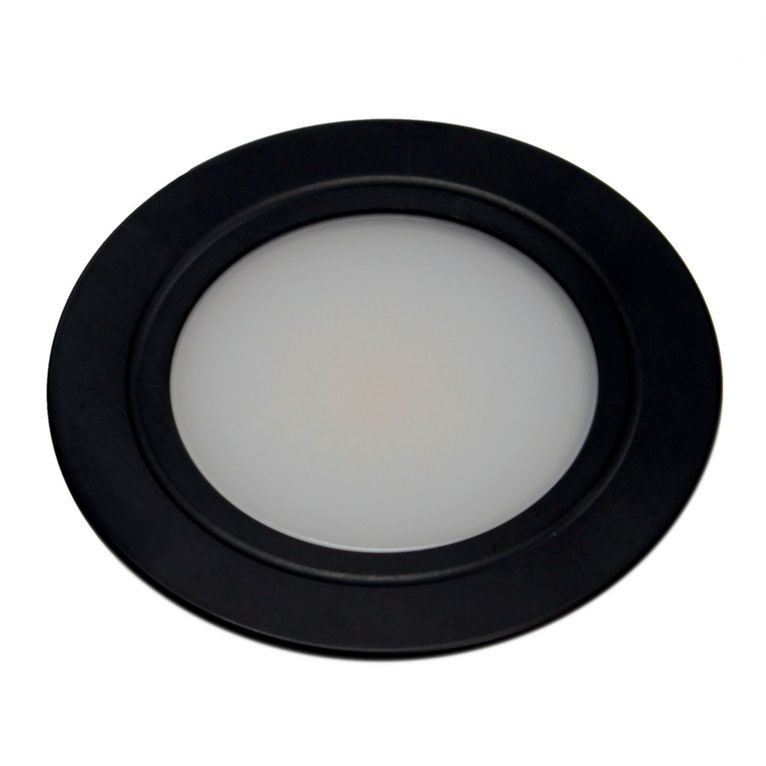 spot ton.3w led cob nero 3000k+con