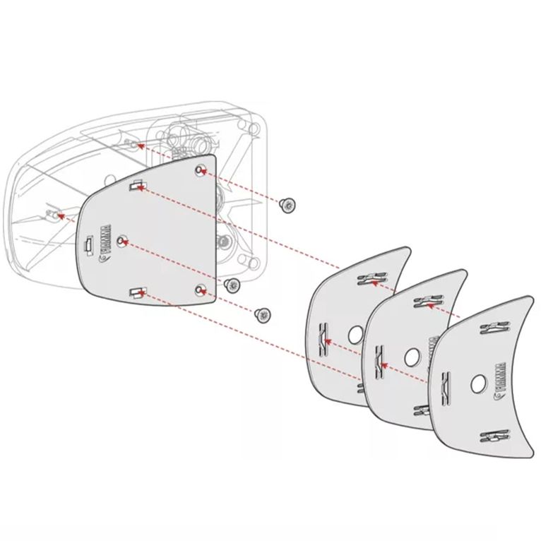 spessori spacer kit safe door white - fiamma
