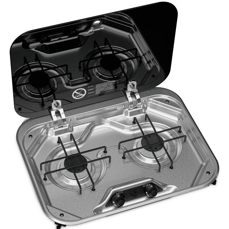 pi8022 piano cottura 2 fuochi con coperchio