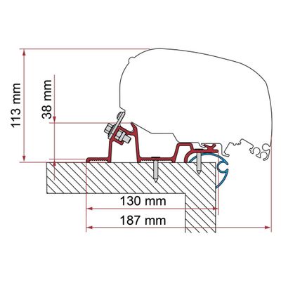 ADAPTER CARAVAN STANDARD 425 - Fiamma