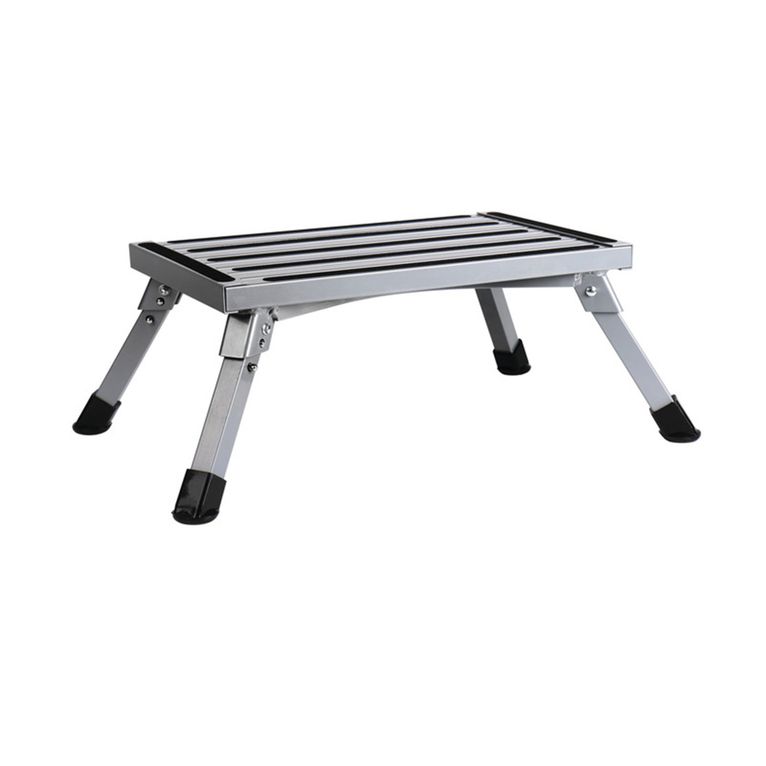 gradino singolo pieghevole in acciaio h23 cm, 150 kg
