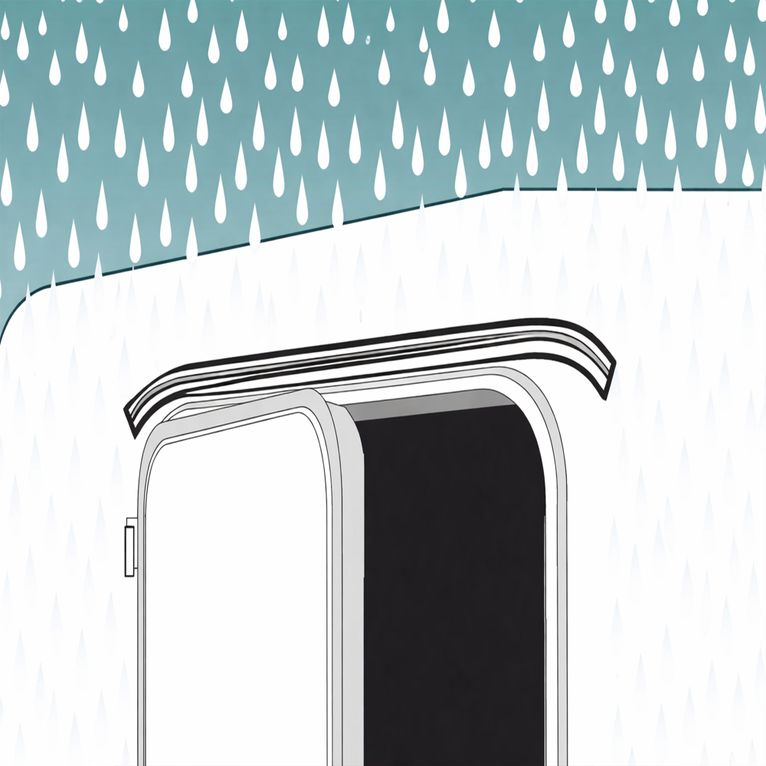 mini grondaia drip stop 75 black - fiamma