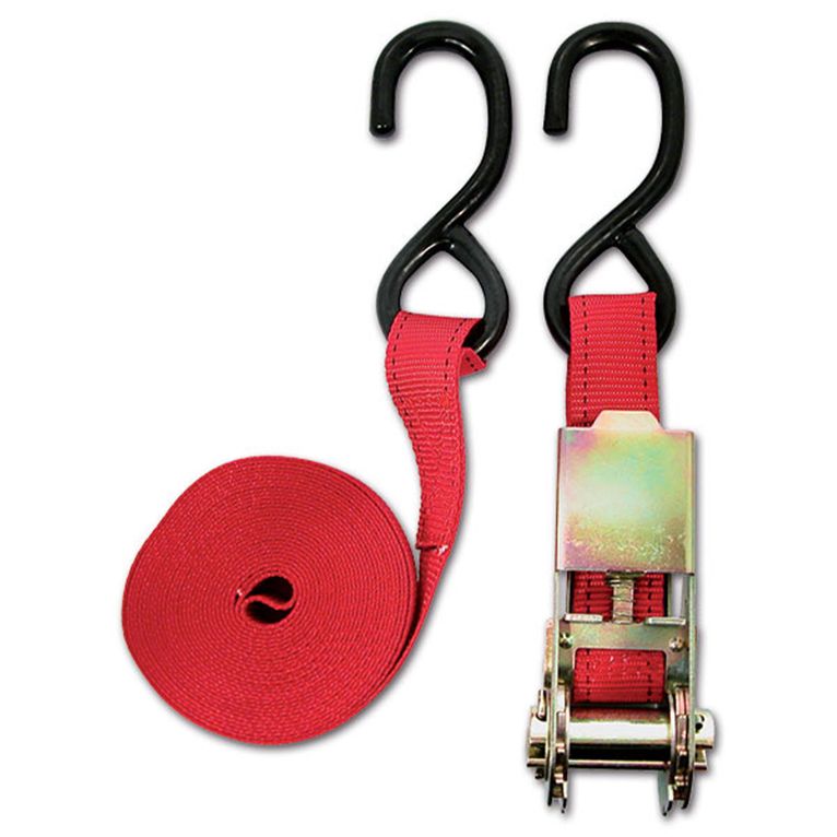 cinghie con ganci e cricchetto rinforzati - 350 kg