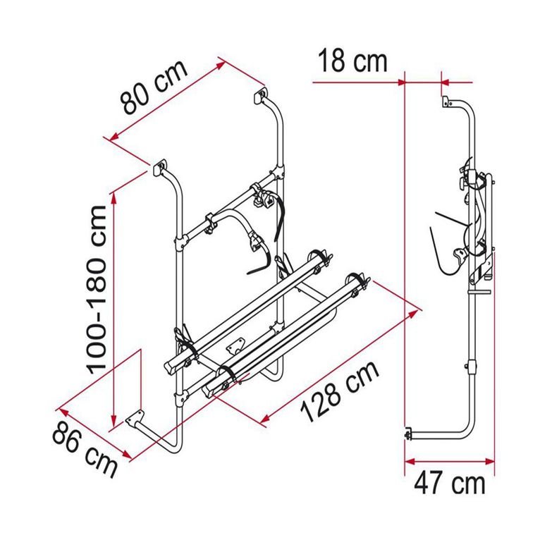 carry-bike caravan universal black