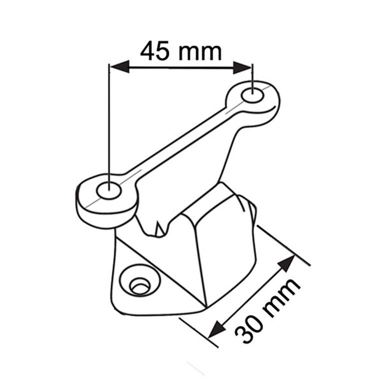 fermaporta esterno - bianco