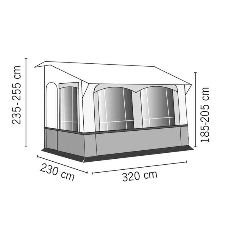 veranda casa royal 2 320 p230xl320xa235-255 cm