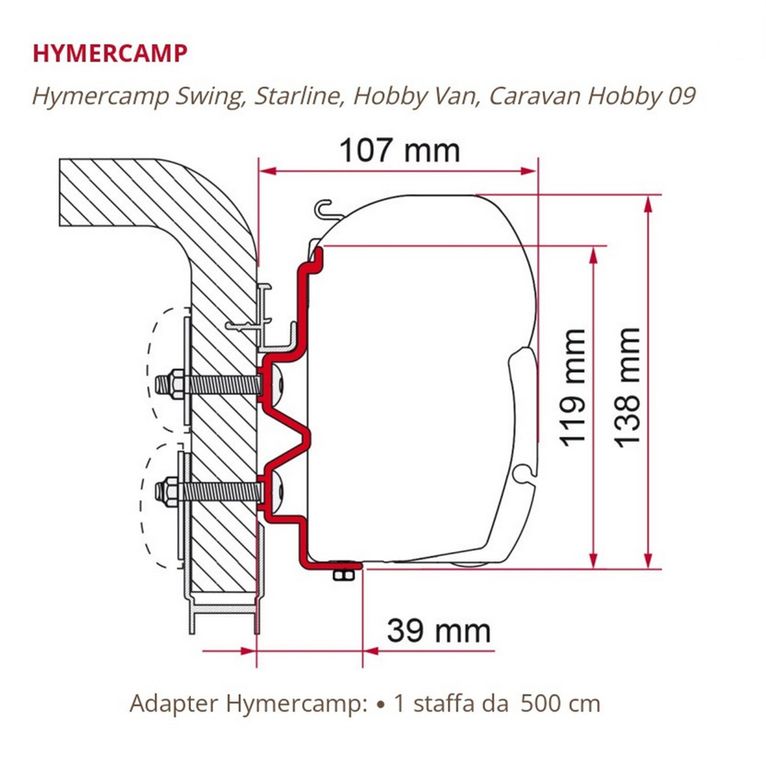 adapter hymercamp 500 - fiamma