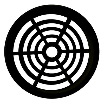 AERATORE TONDO D.60 MM COLORE NERO