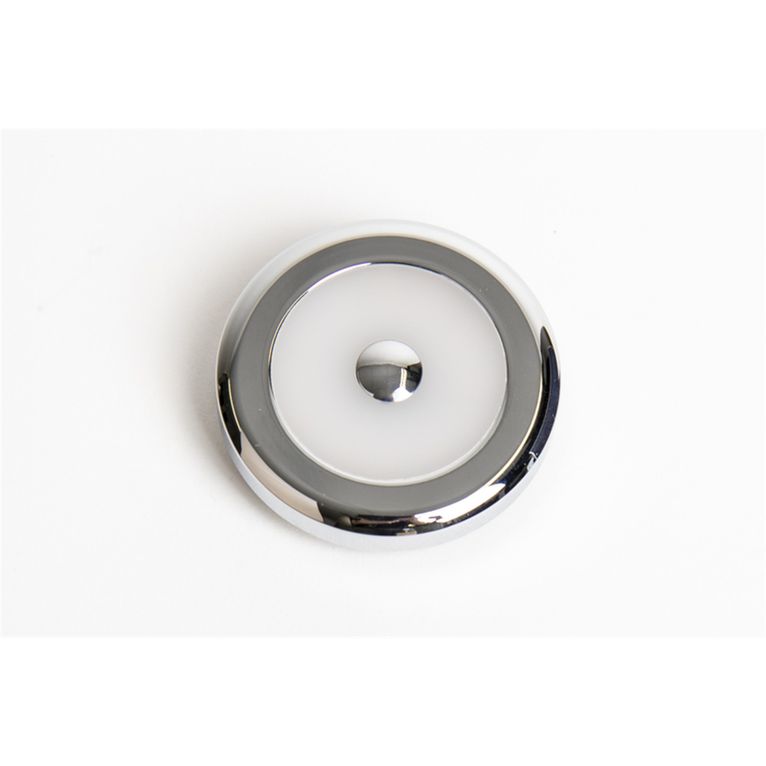 plafoniera led 12v rotonda cromata 50x8 mm, touch