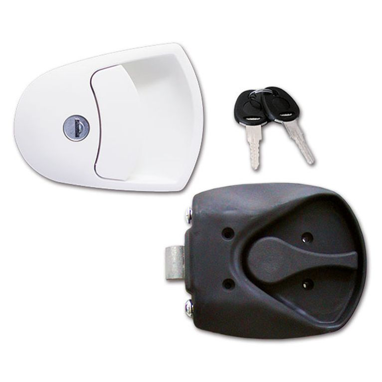 serratura 1125 completa - bianca