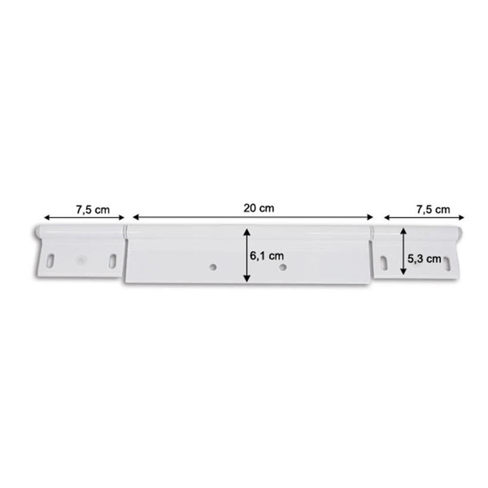 cerniera-bianca-star-350-mm-star-6-fori-star-blister