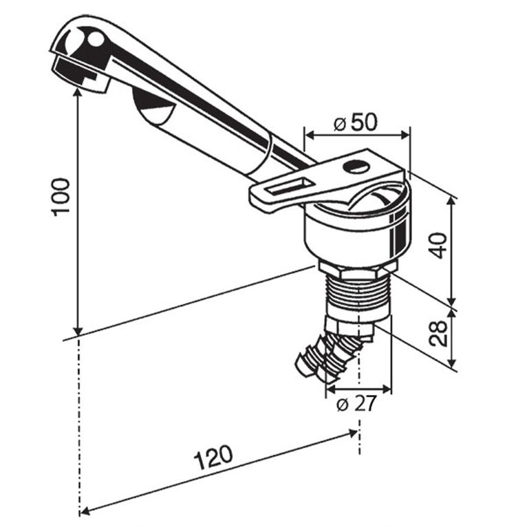 miscelatore ceramik per foro - ø 27 mm