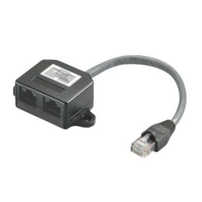 ADATTATORE CT PLUG A 2 PORTE RJ45