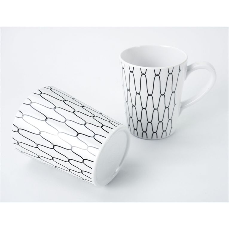 stoviglie in melamina black-white 16 pz per 4 persone
