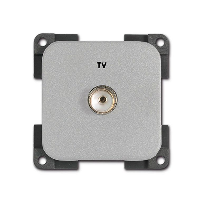presa per tv • grigio chiaro