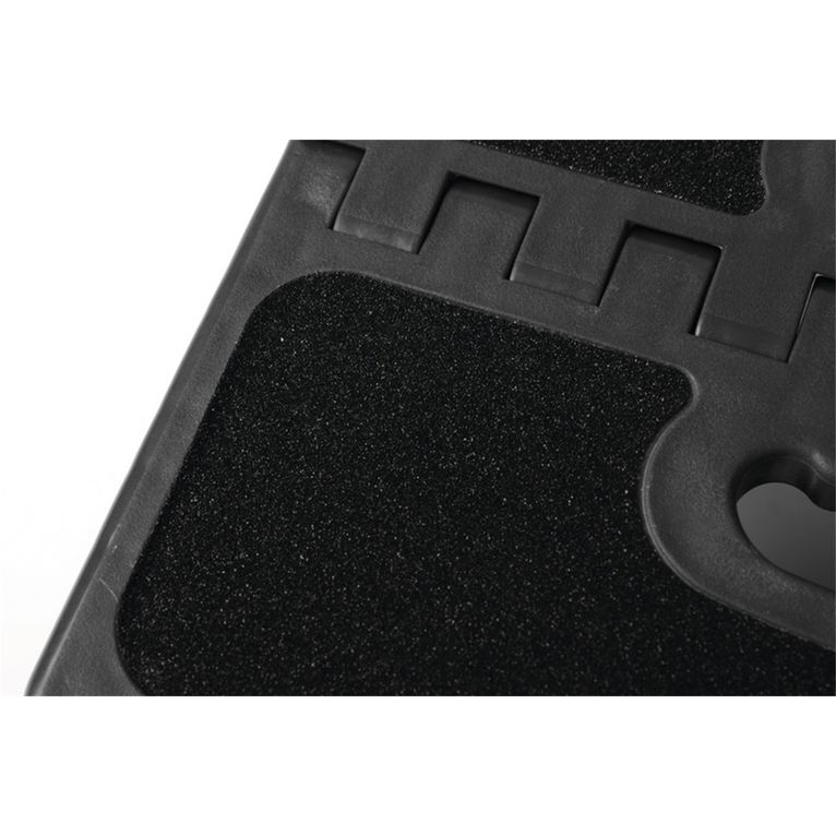gradino pieghevole in plastica 37x31x24 cm - carbest