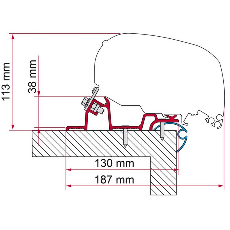 adapter caravan standard 340 - fiamma