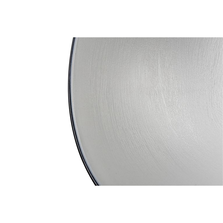 set stoviglie in melamina fjord 6 pz bianco/nero opaco