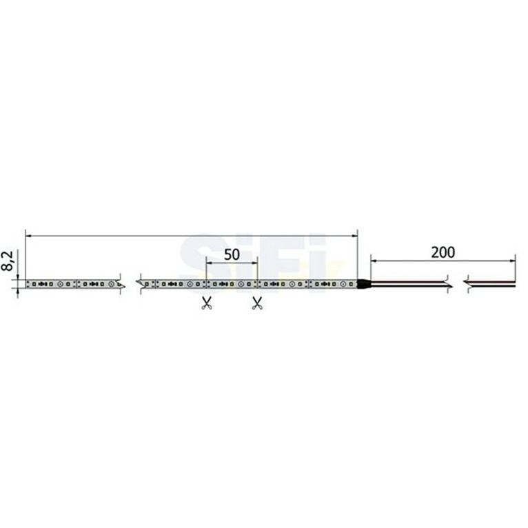 strip gs 2835 60led/m 12v 3000°k ip65 - ofolux