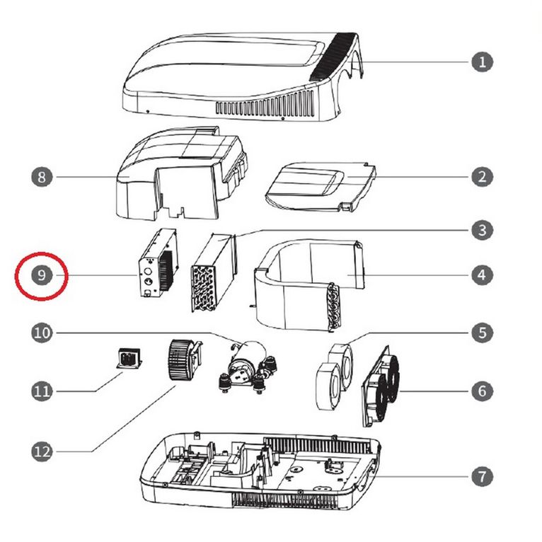 scatola di controllo di-tec 019 kfb